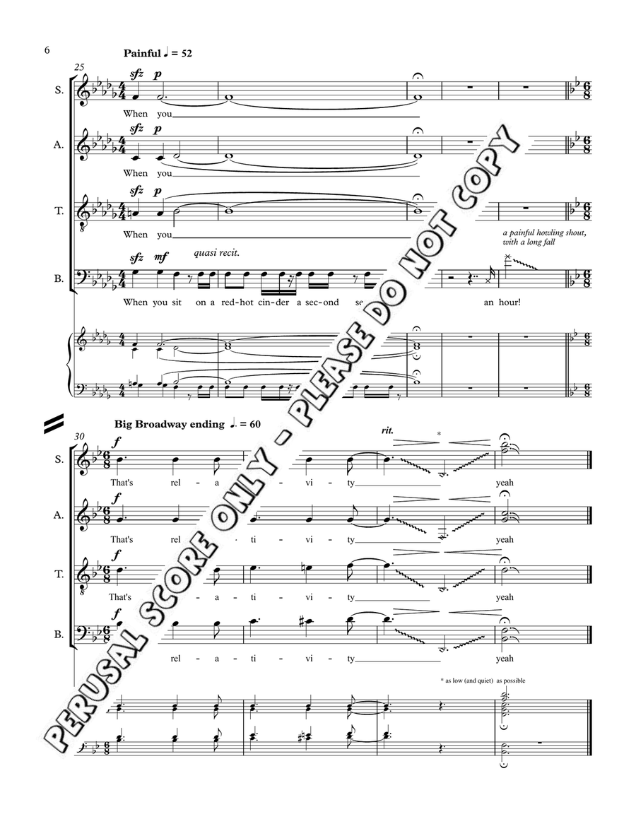 And Einstein Said Complete Book 4-Part scores gallery preview page 6