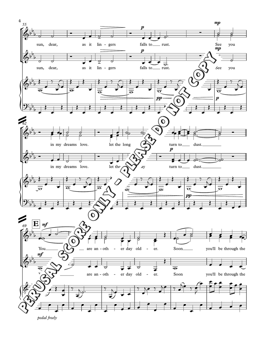 Tomorrow Is A Chance To Start Over SSA scores gallery preview page 5