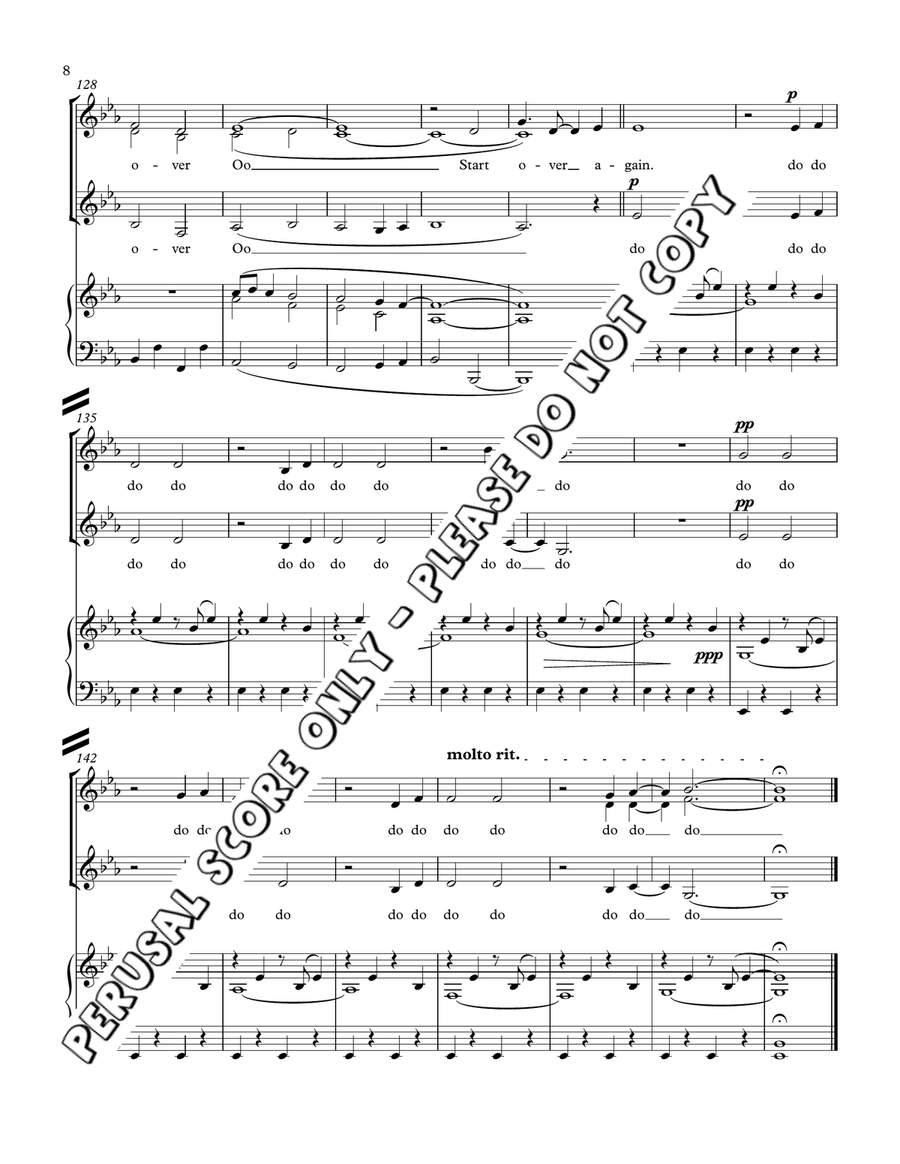 Tomorrow Is A Chance To Start Over SSA scores gallery preview page 9