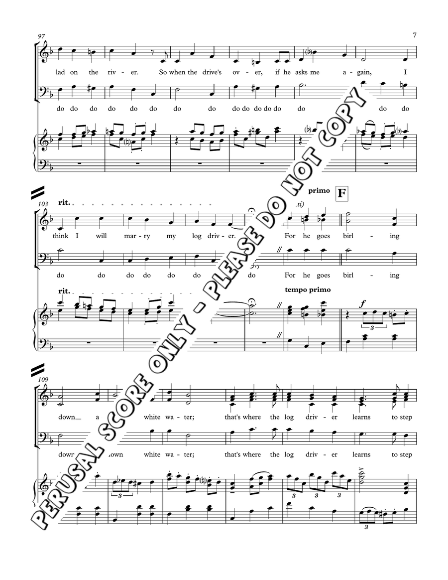 Log Driver's Waltz 3-Part scores gallery preview page 7