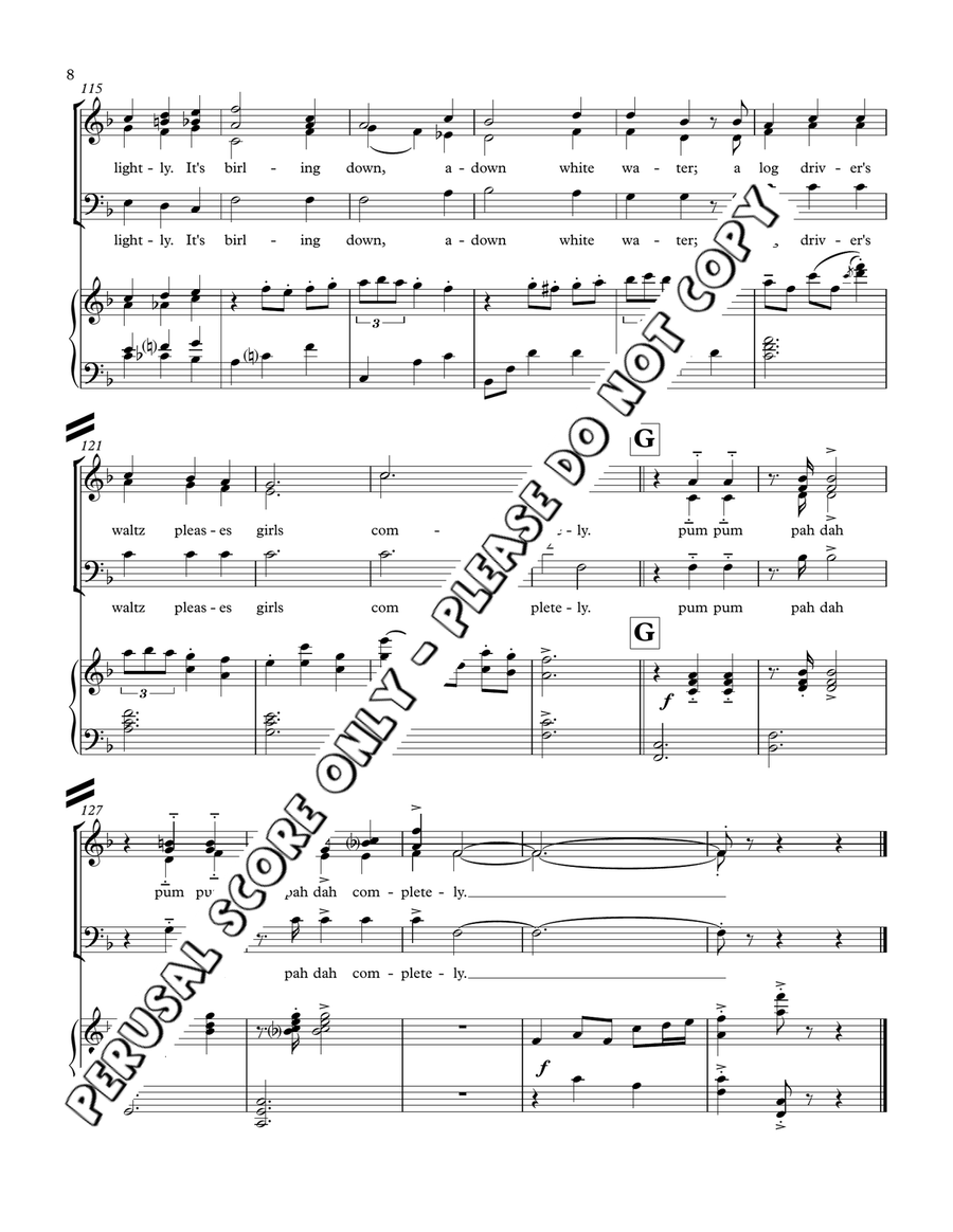 Log Driver's Waltz 3-Part scores gallery preview page 8