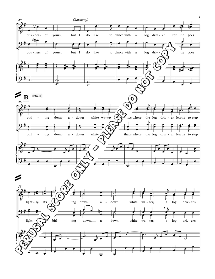 Log Driver's Waltz Log Driver's Waltz TTBB scores gallery preview page 3