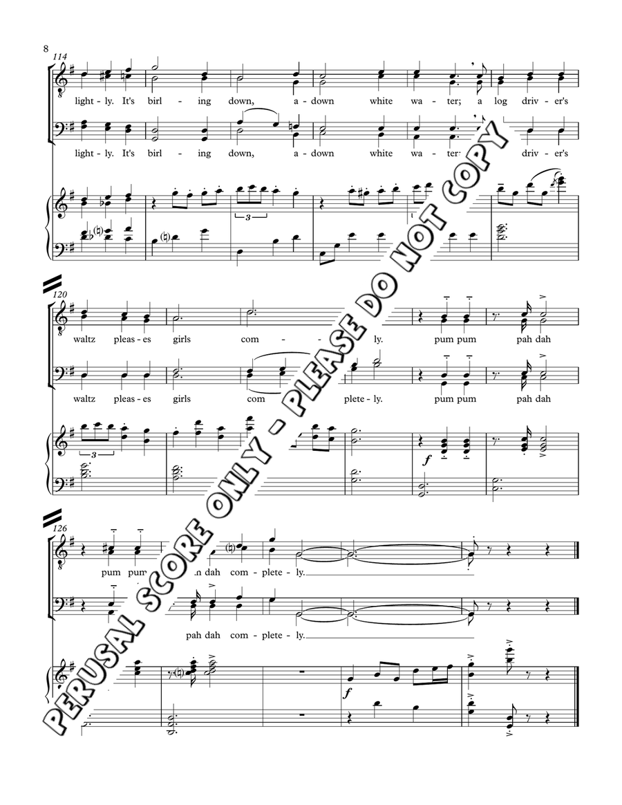 Log Driver's Waltz Log Driver's Waltz TTBB scores gallery preview page 8