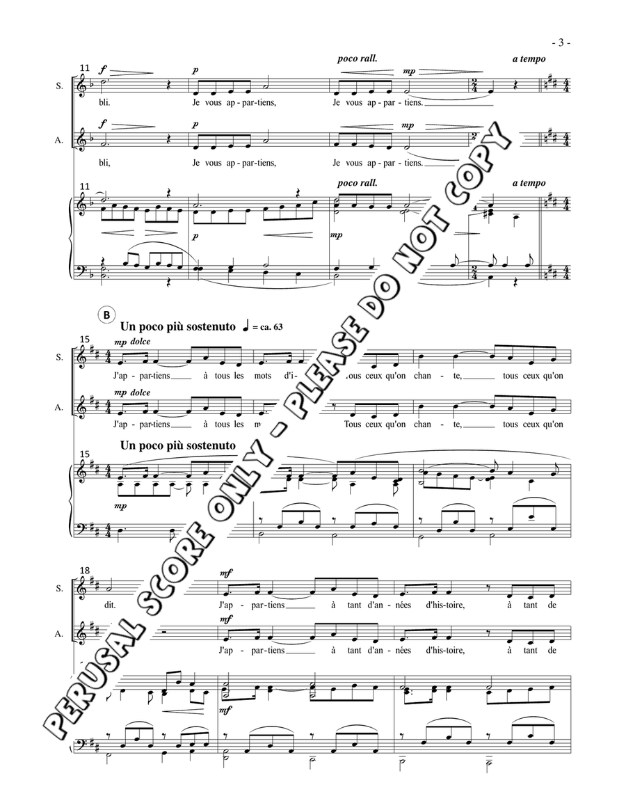 J'appartiens J'appartiens SSA scores gallery preview page 3