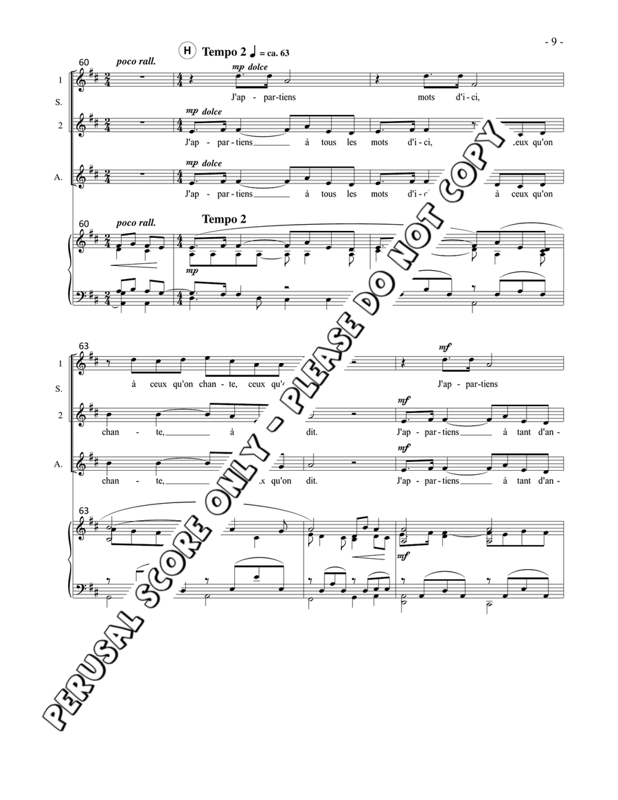 J'appartiens J'appartiens SSA scores gallery preview page 9
