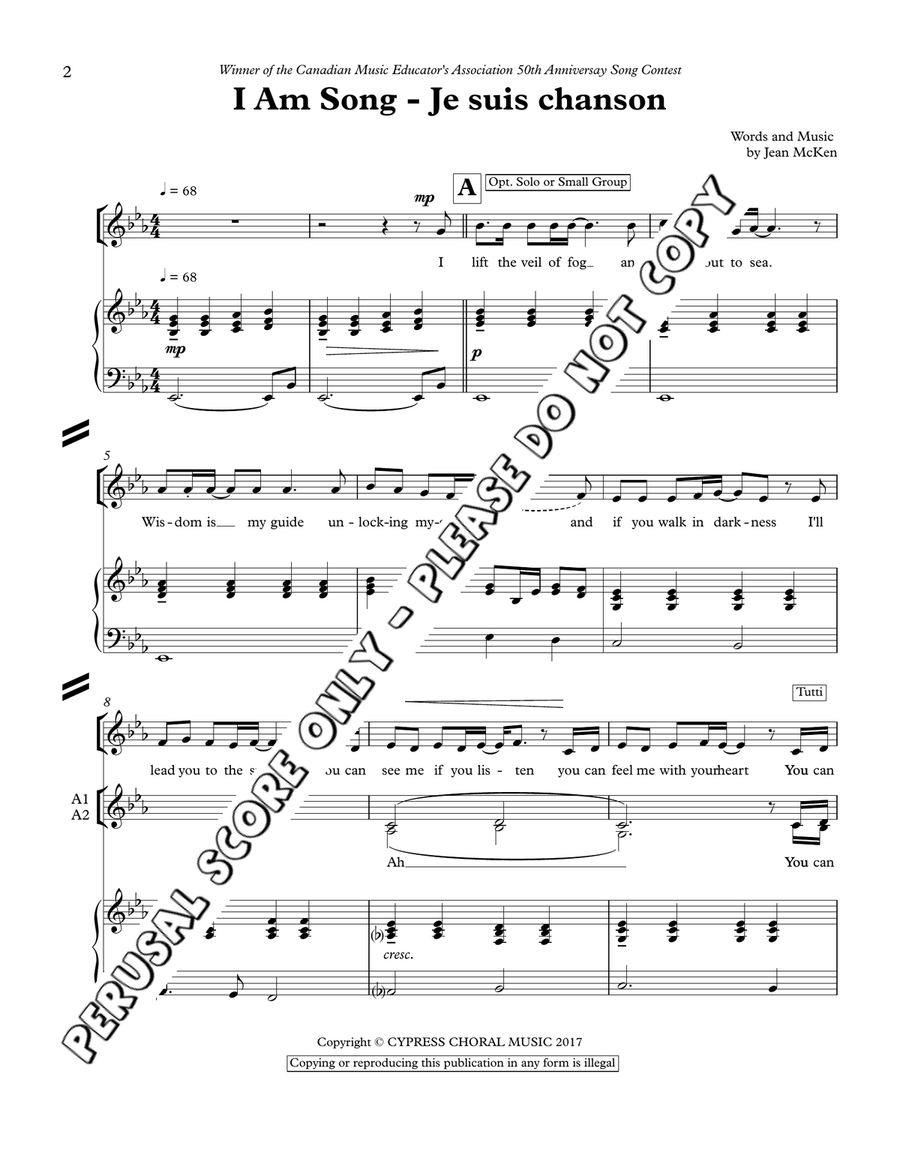 I Am Song I Am Song Women's Choir scores gallery preview page 2