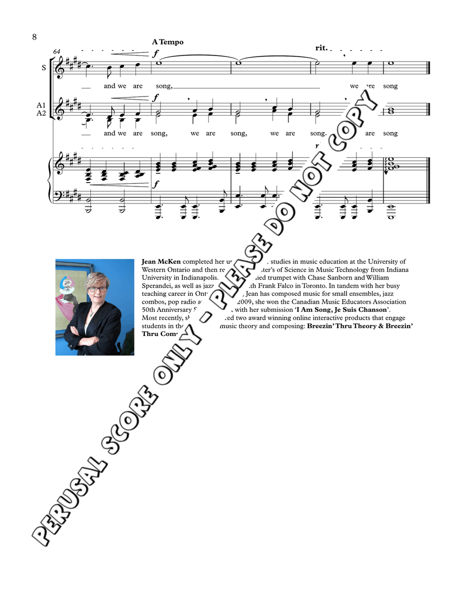 I Am Song I Am Song Women's Choir scores gallery preview page 8