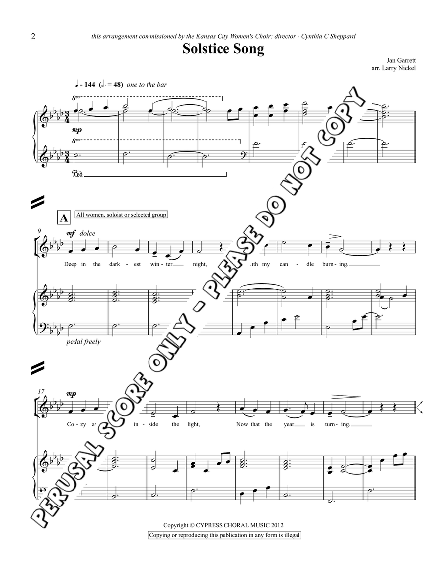 Solstice Song Solstice Song SSA scores gallery preview page 2