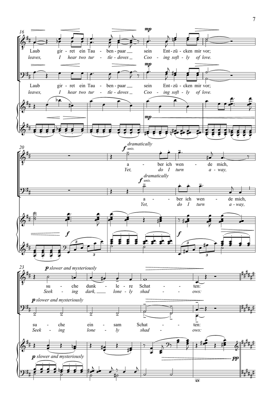 Die Mainacht (The May Night) TTBB scores gallery preview page 6