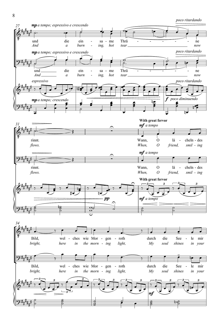 Die Mainacht (The May Night) TTBB scores gallery preview page 7