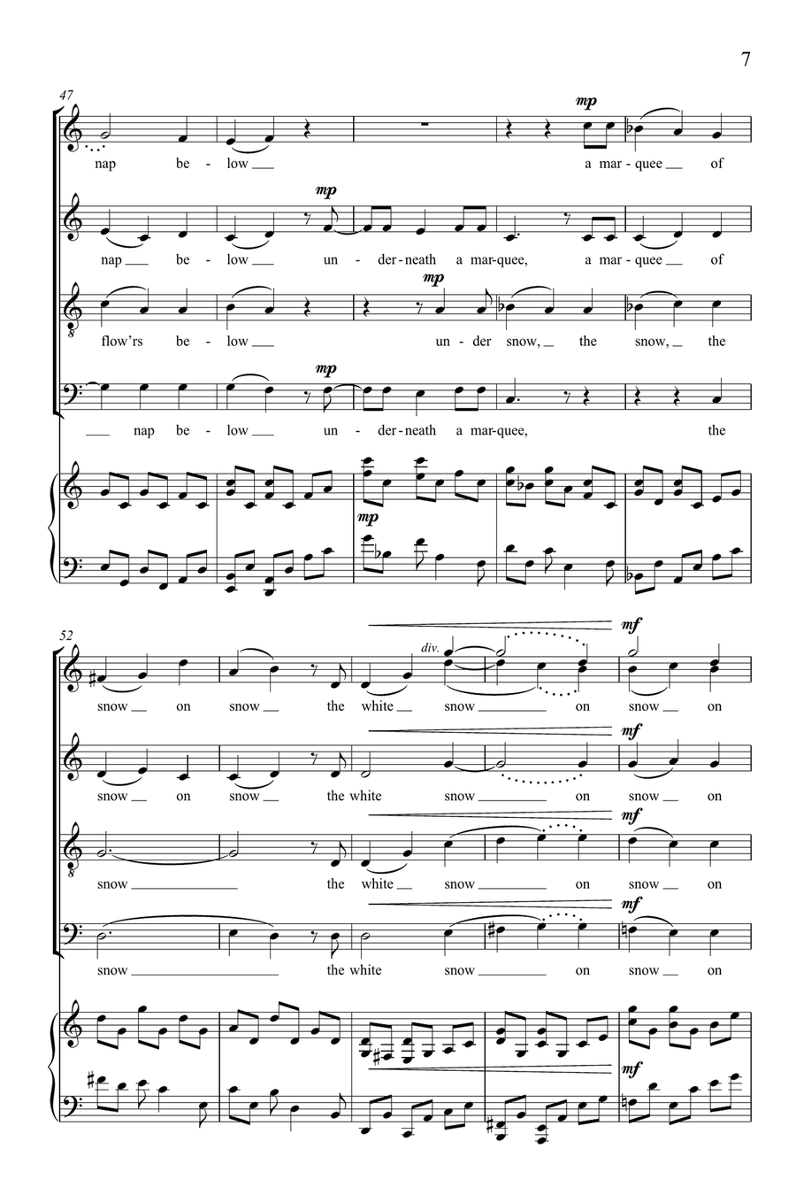 The cold demands a silence 4-Part scores gallery preview page 6