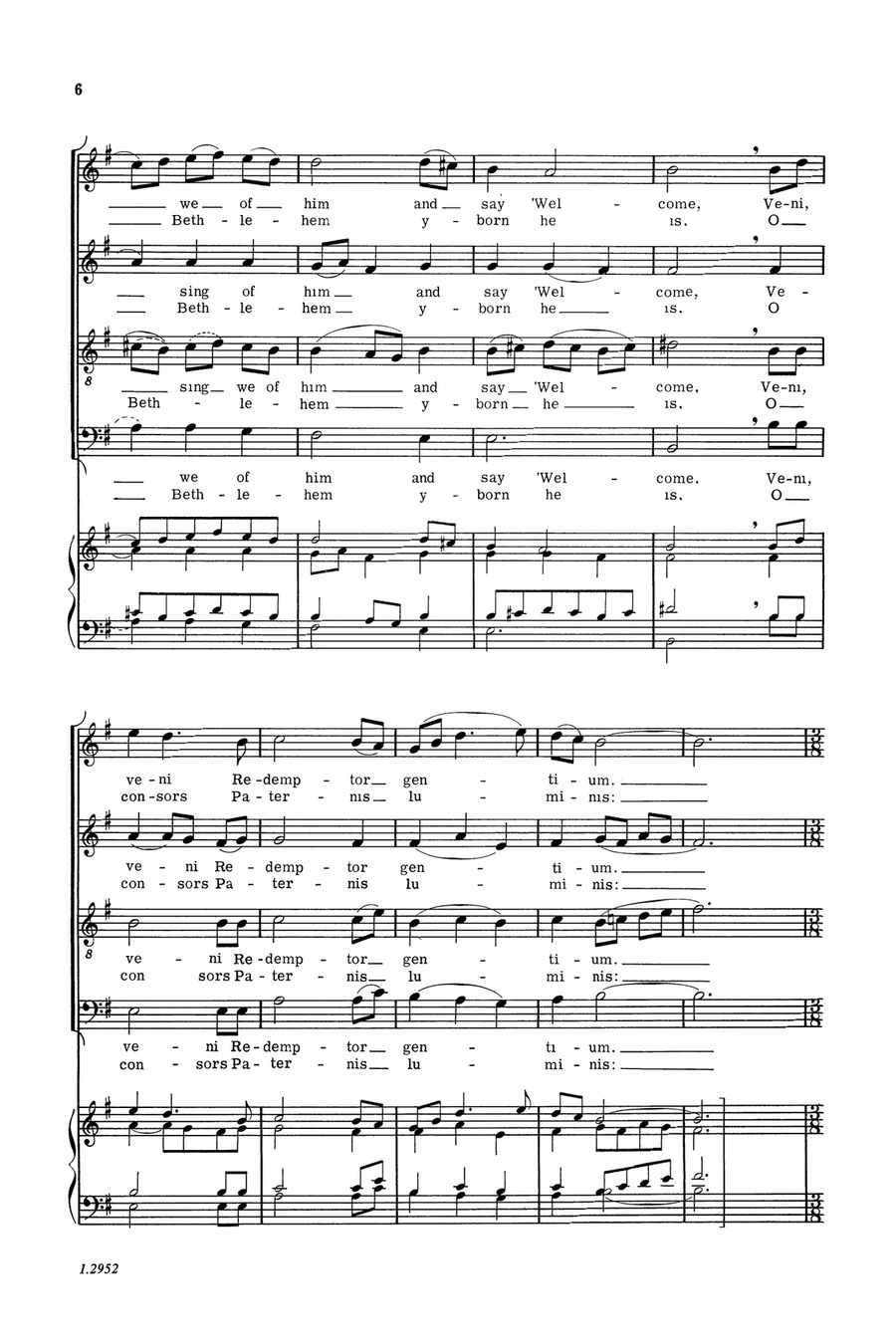 Make We Joy (Downloadable) 4-Part scores gallery preview page 5