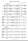 6 more Songs of Glory for wind quartet