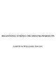 BEGINNING STRING WARMUPS