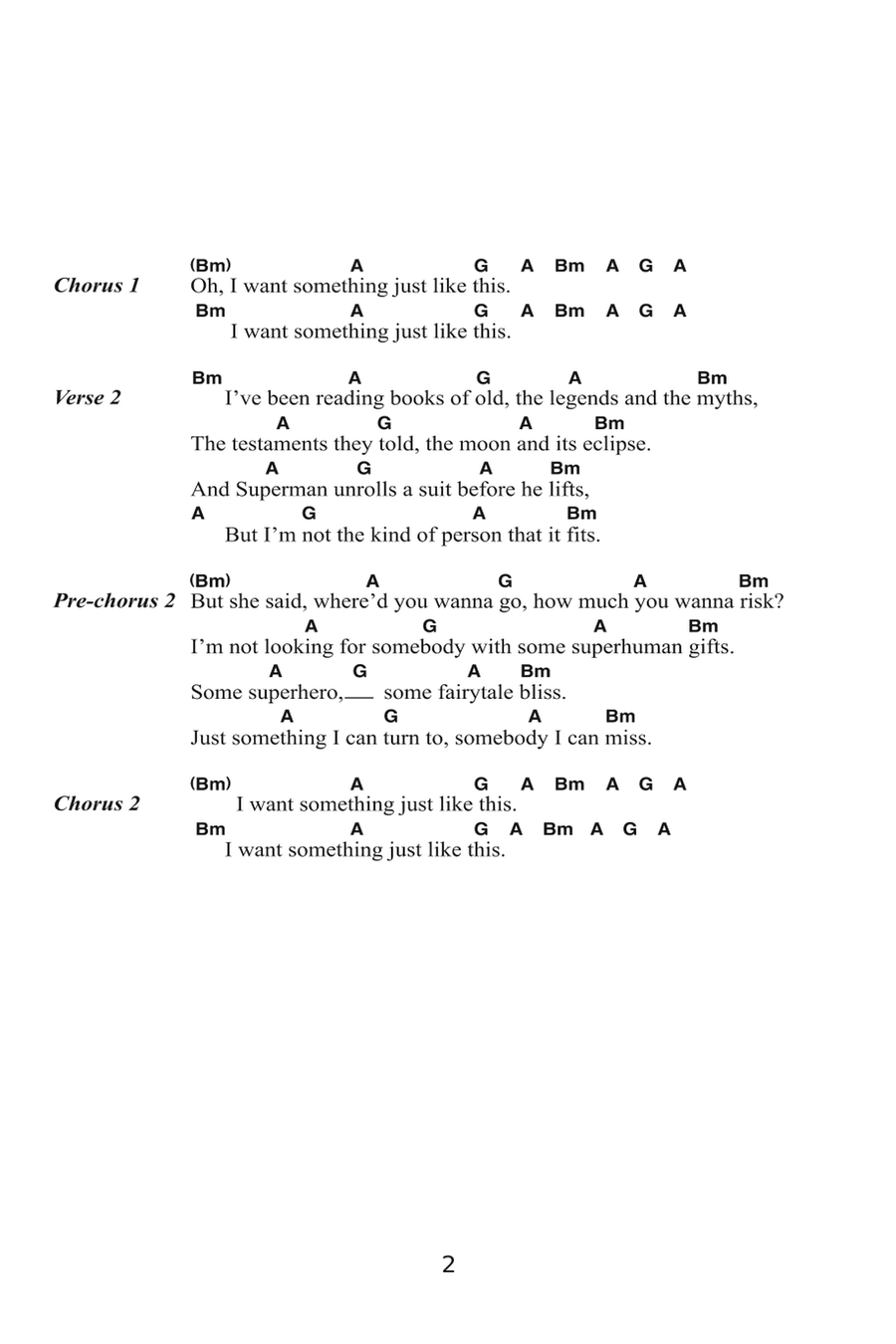 Something Just Like This (Tokyo Remix) Acoustic Guitar scores gallery preview page 2