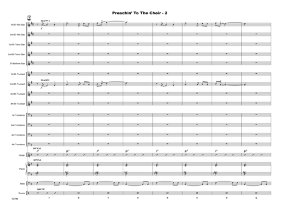 Preachin' To The Choir - Full Score Choir scores gallery preview page 3