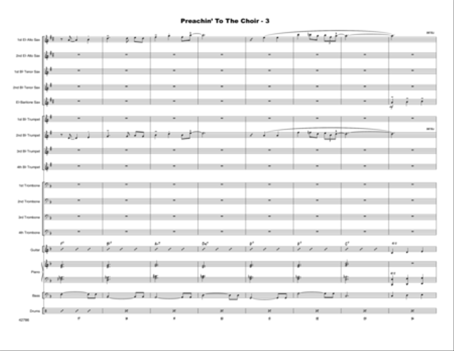 Preachin' To The Choir - Full Score Choir scores gallery preview page 4