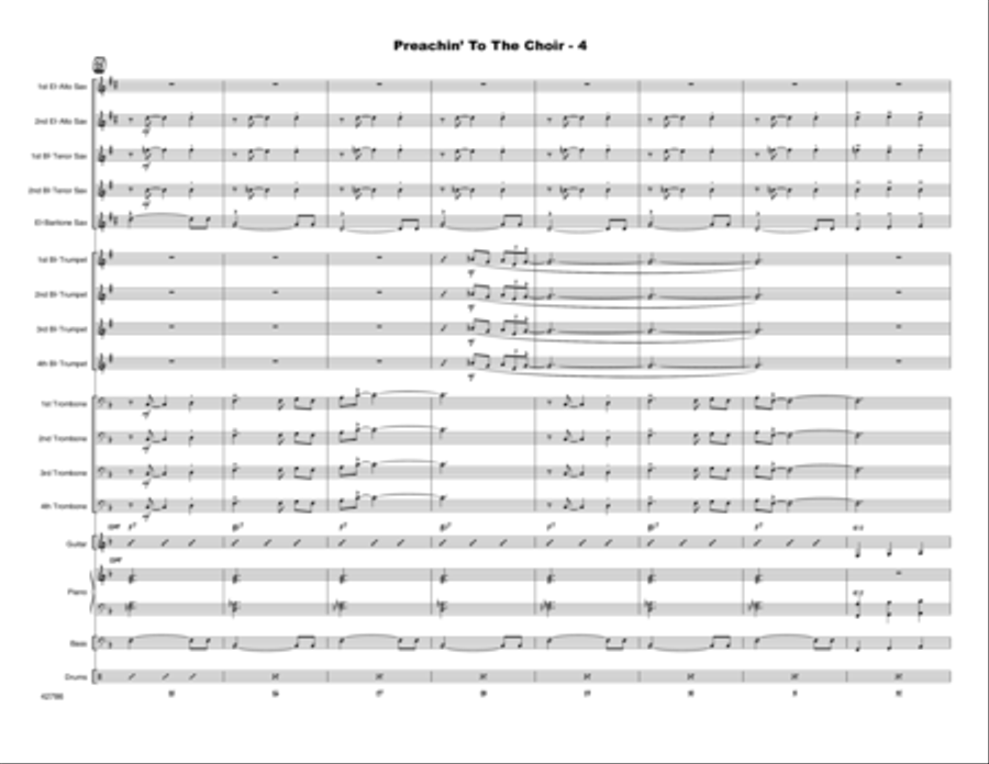 Preachin' To The Choir - Full Score Choir scores gallery preview page 5