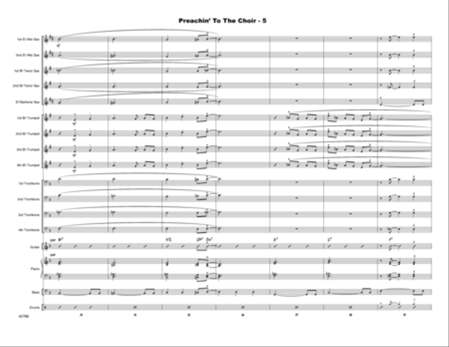 Preachin' To The Choir - Full Score Choir scores gallery preview page 6
