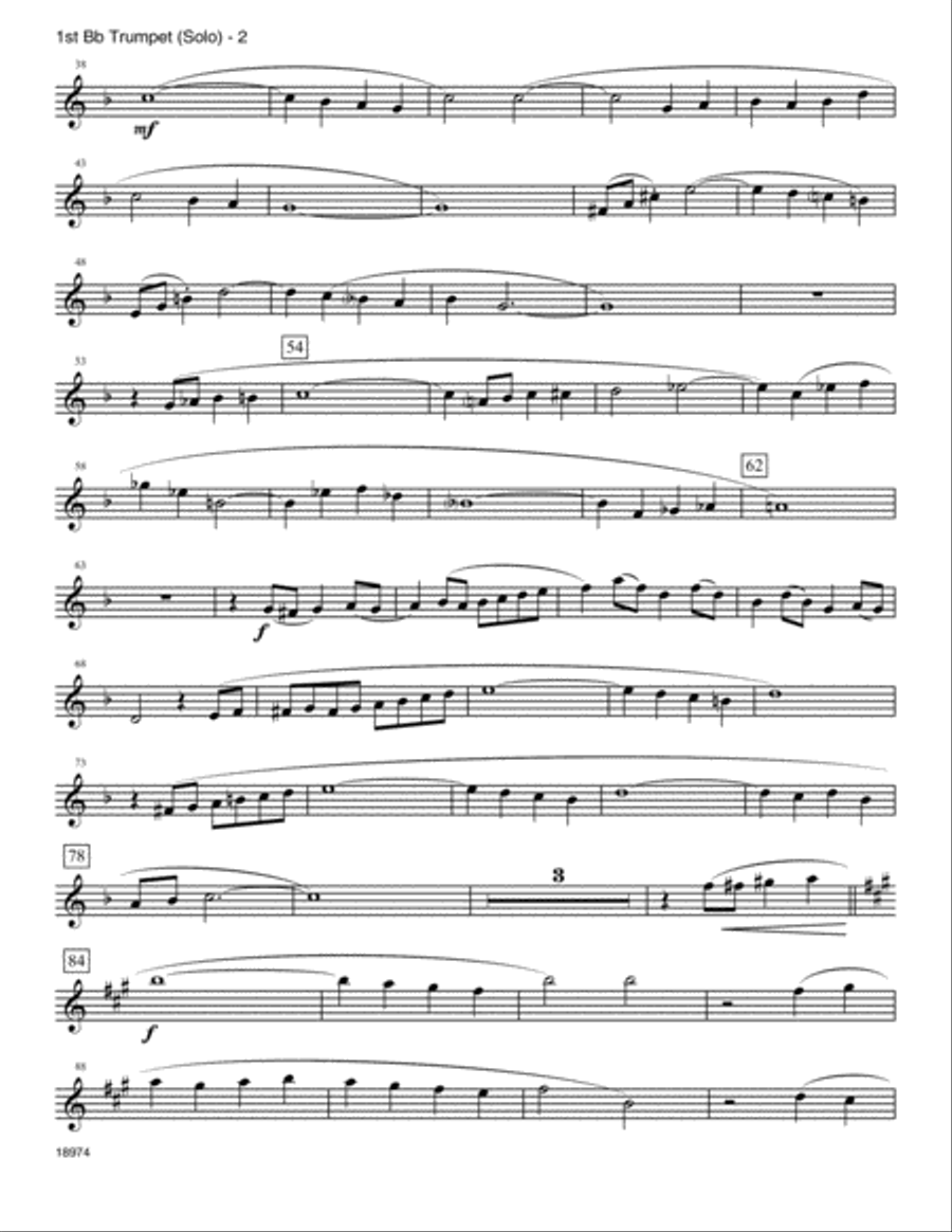 Portrait Of A Trumpet - 1st Bb Trumpet A Trumpet scores gallery preview page 2