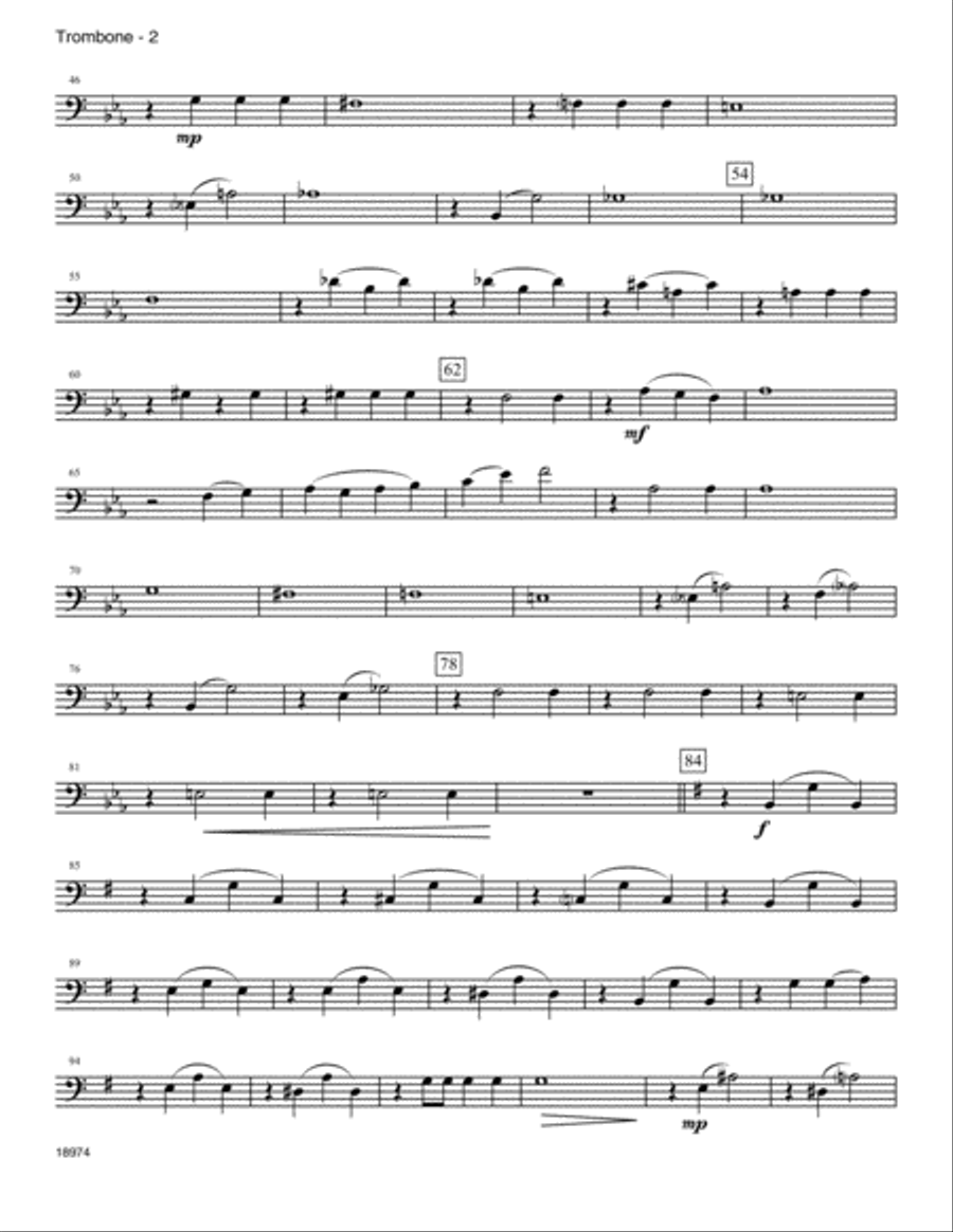 Portrait Of A Trumpet - Trombone Trombone scores gallery preview page 2