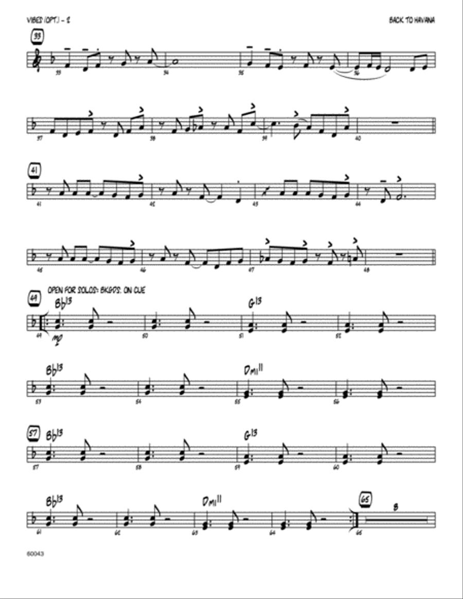 Back To Havana - Vibes Vibraphone scores gallery preview page 2