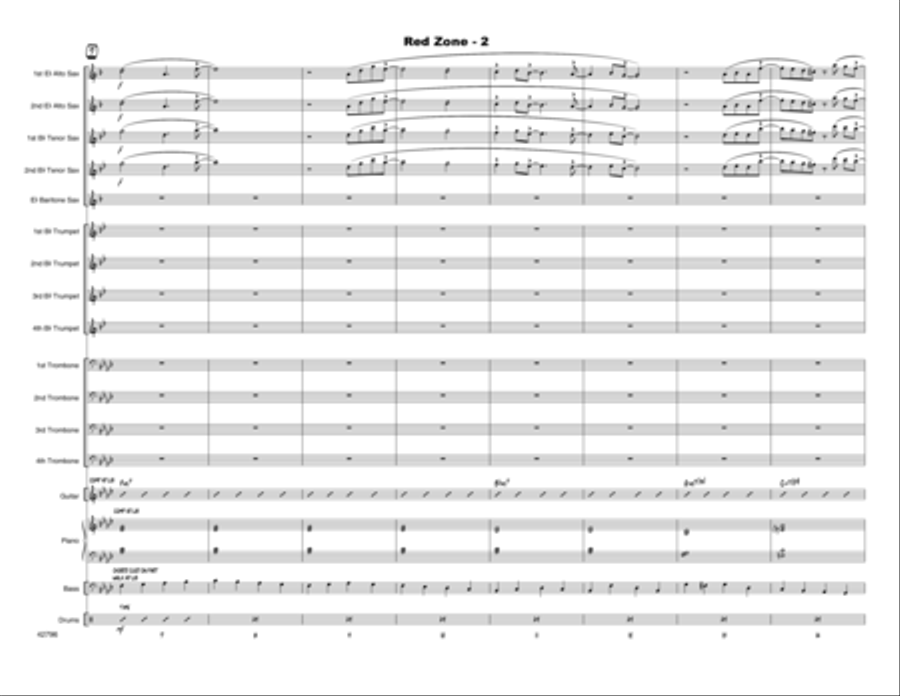 Red Zone - Full Score by Bret Zvacek Score - Digital Sheet Music page 3