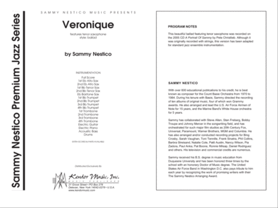 Veronique - Full Score Score scores gallery preview page 1
