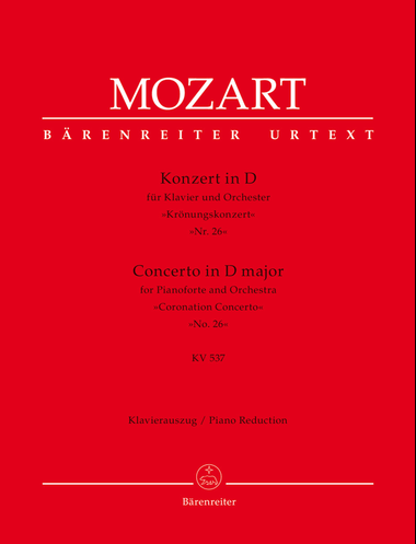Concerto for Pianoforte and Orchestra no. 26 D major K. 537 