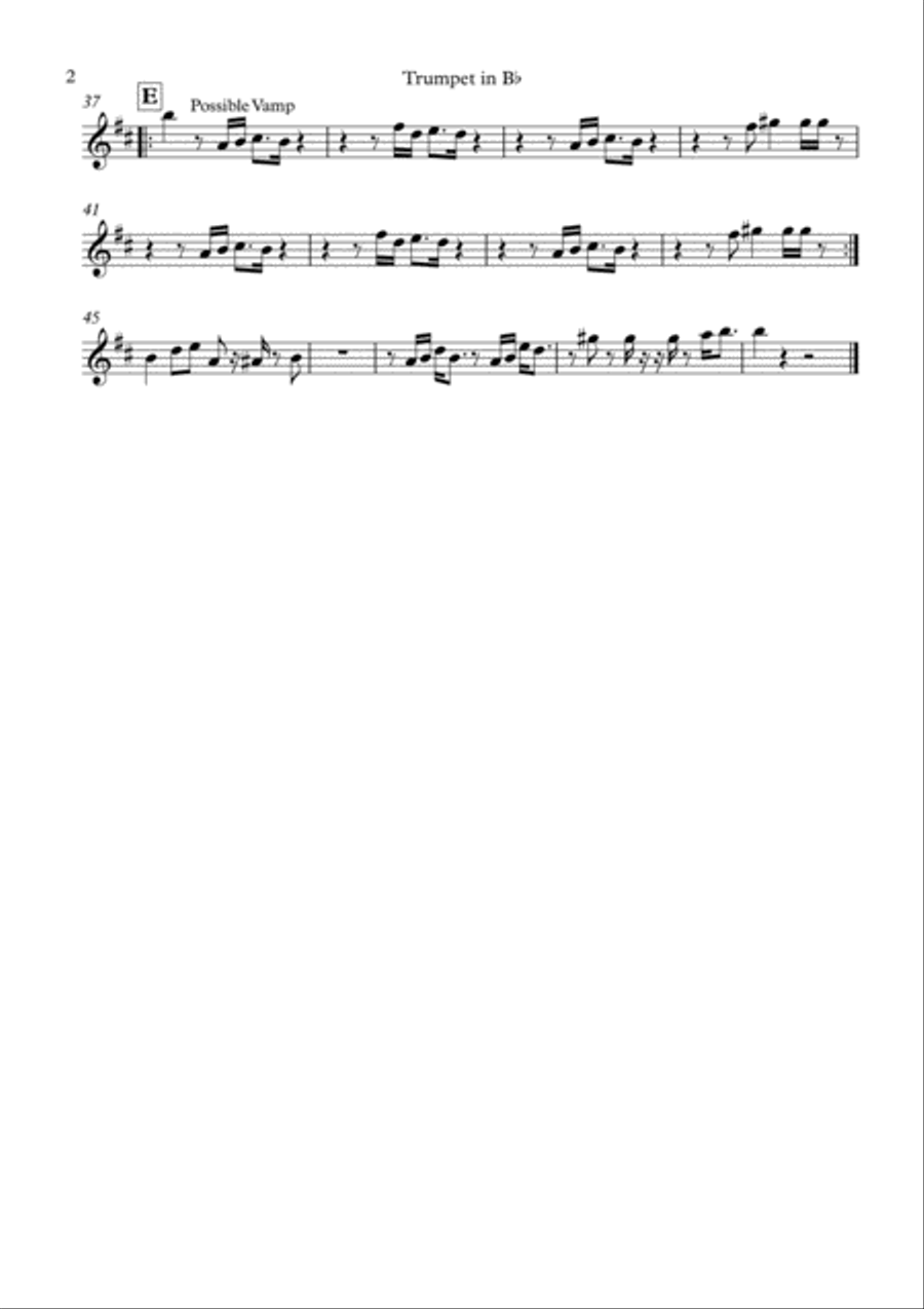 Brick House Tenor Saxophone scores gallery preview page 2