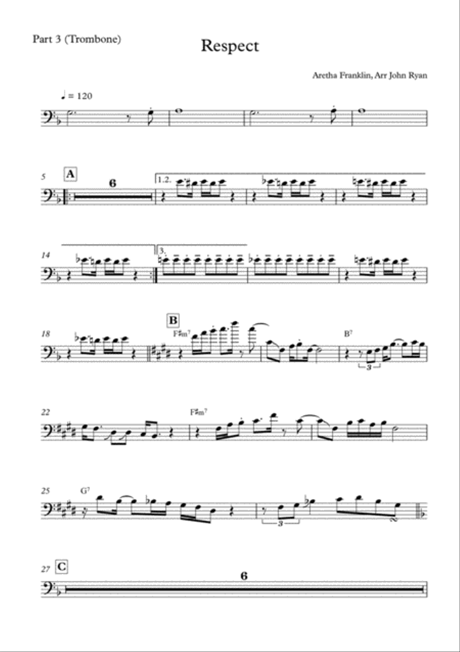 Respect Tenor Saxophone scores gallery preview page 6