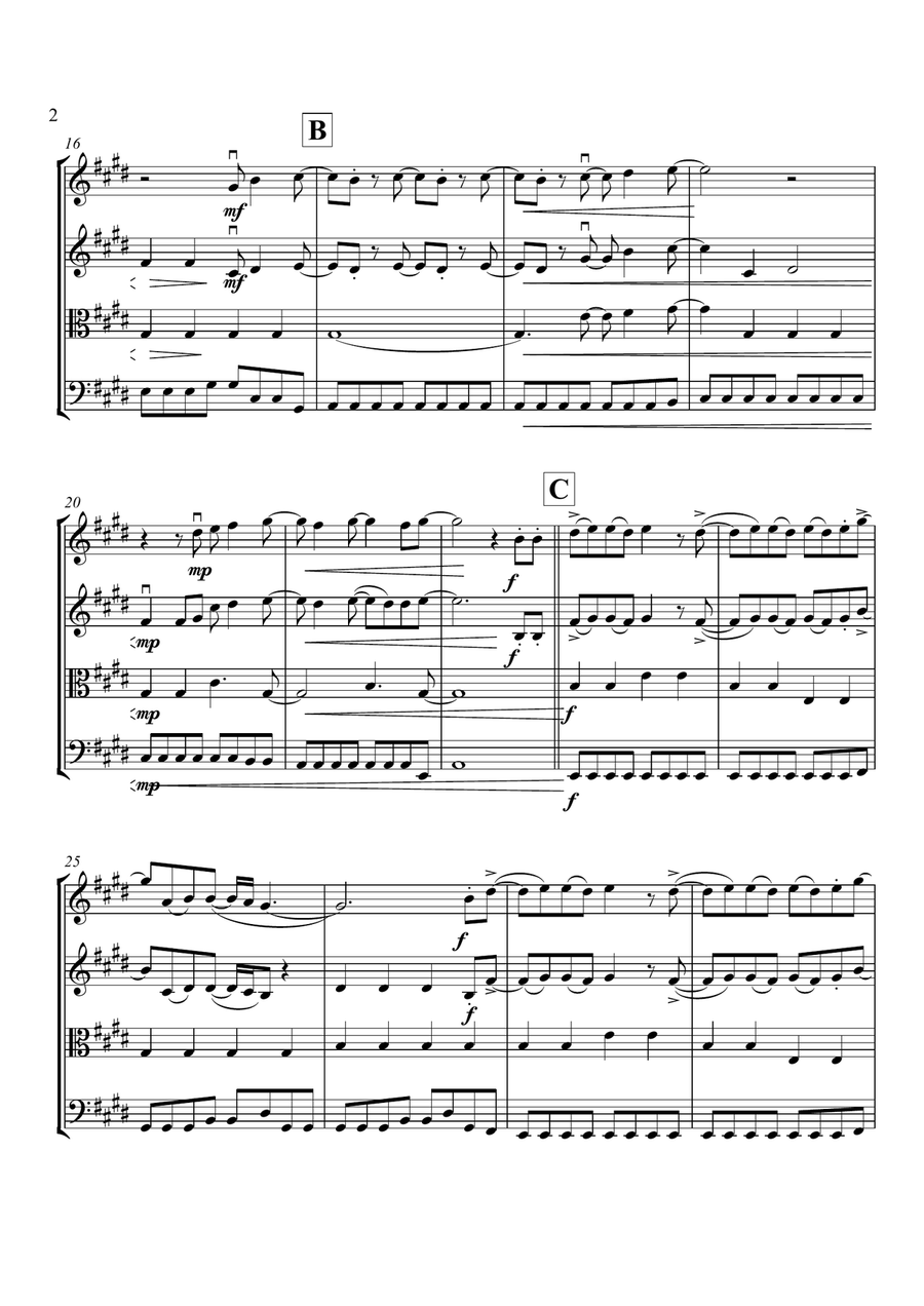 Need You Now Need You Now String Quartet scores gallery preview page 3
