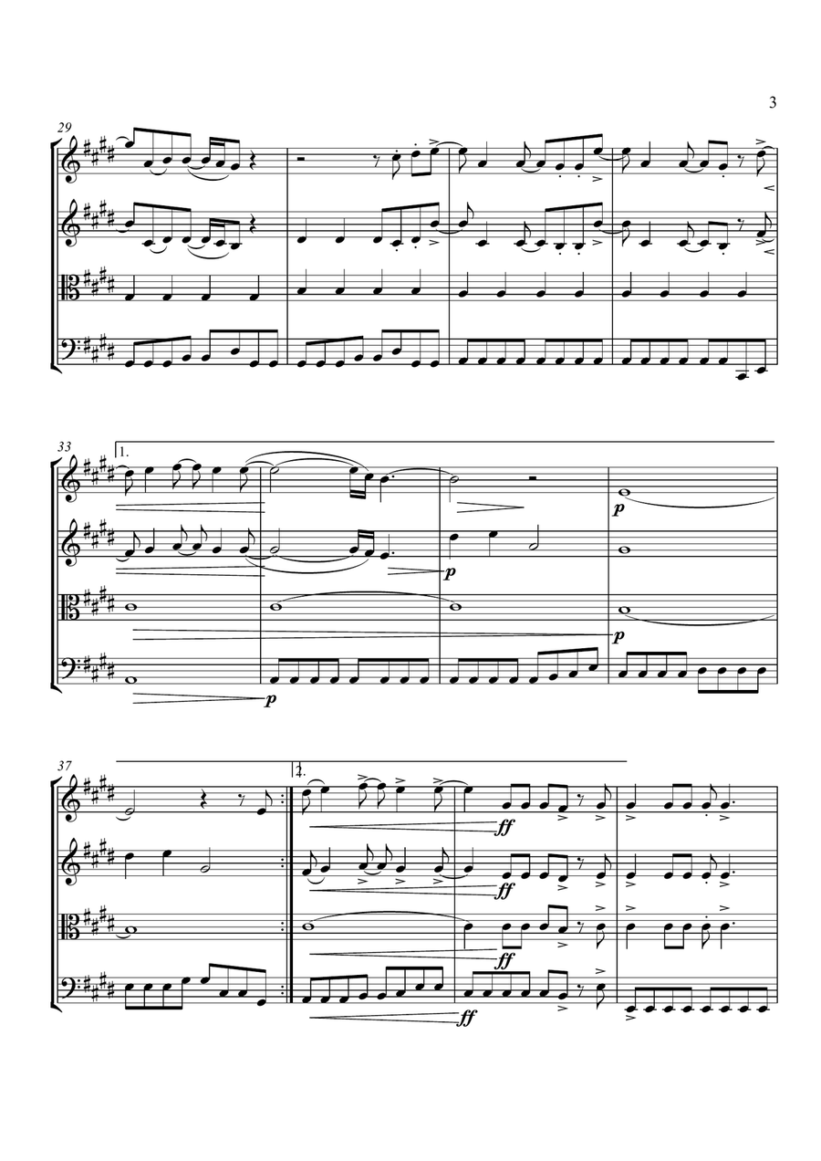 Need You Now Need You Now String Quartet scores gallery preview page 4