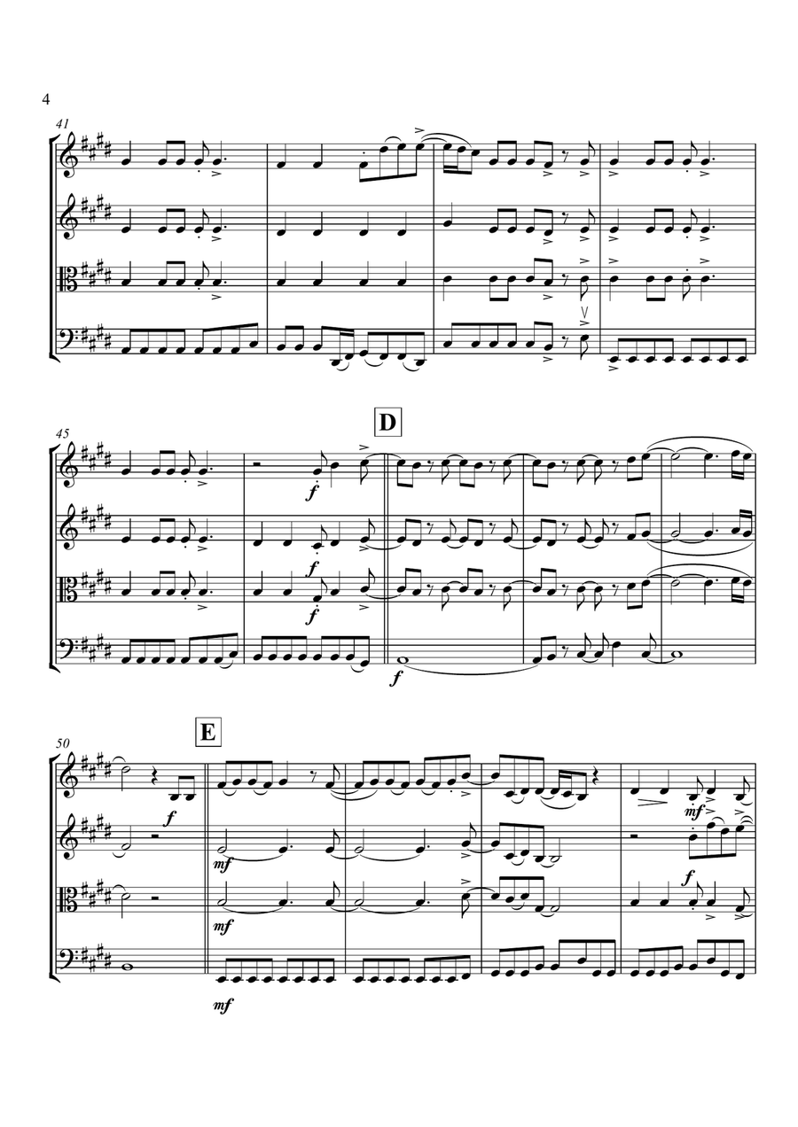 Need You Now Need You Now String Quartet scores gallery preview page 5