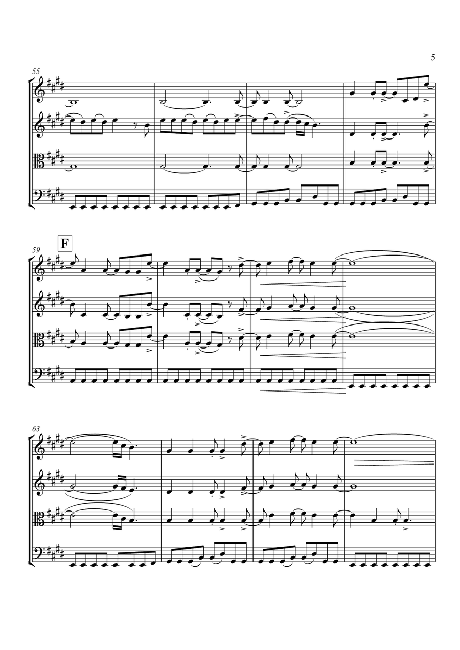 Need You Now Need You Now String Quartet scores gallery preview page 6