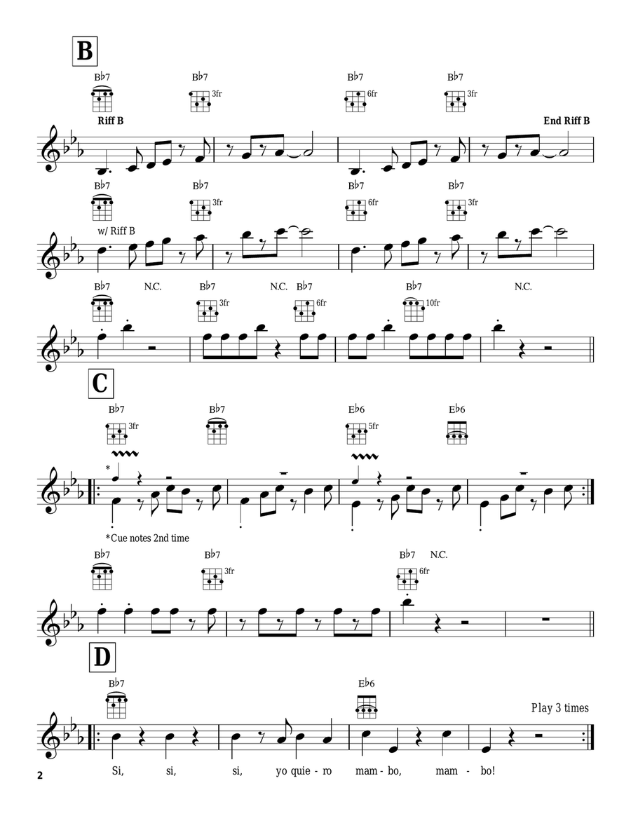 Mambo #5 Mambo #5 Ukulele scores gallery preview page 2