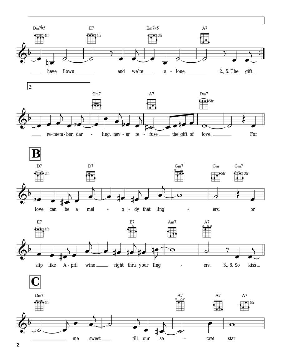 The Gift! (Recado Bossa Nova) Ukulele scores gallery preview page 2