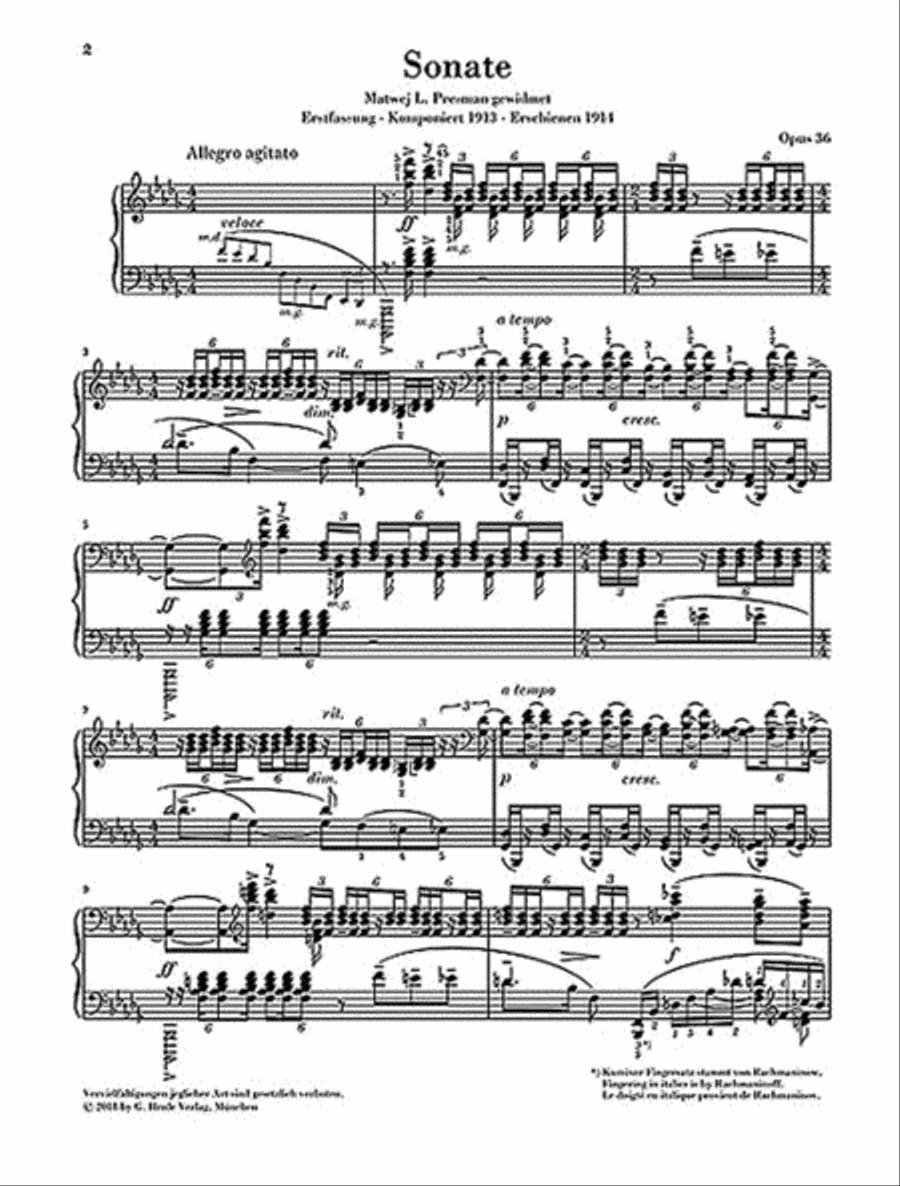 Piano Sonata No. 2 in B-flat minor, Op. 36 Piano Solo scores gallery preview page 2