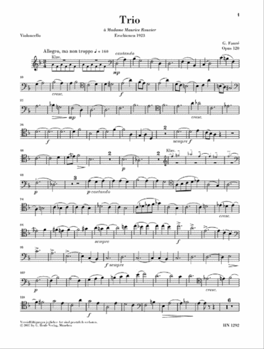 Piano Trio in D Minor Op. 120 Piano Trio scores gallery preview page 7
