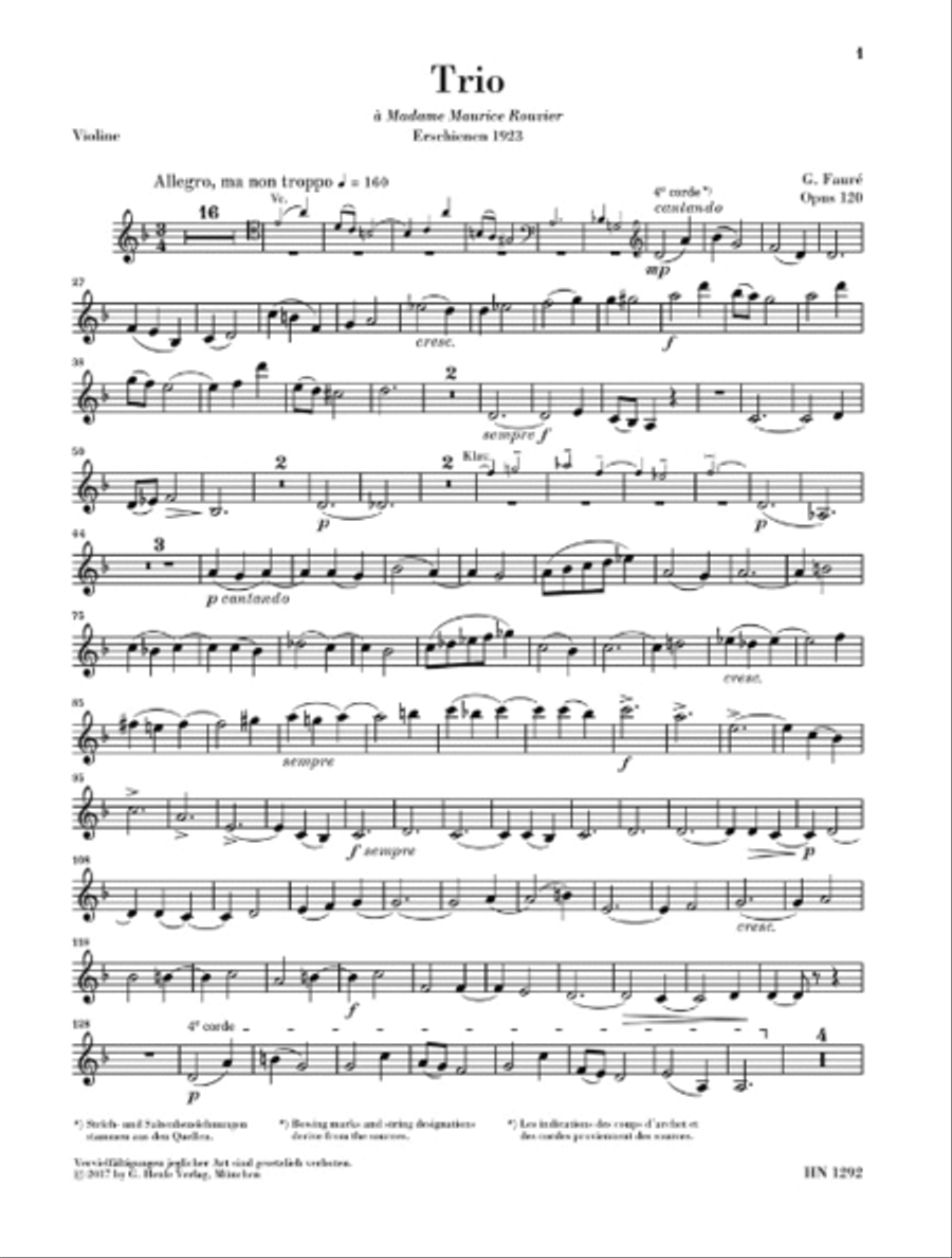 Piano Trio in D Minor Op. 120 Piano Trio scores gallery preview page 9