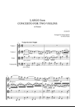Bach Double Violin Concerto - Largo