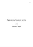 I Gave My Love an Apple