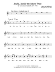 Joyful, Joyful We Adore Thee - One octave handbells G4 - F#5
