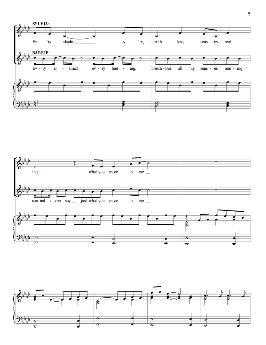 What You Mean To Me What You Mean To Me Piano, Vocal scores gallery preview page 5