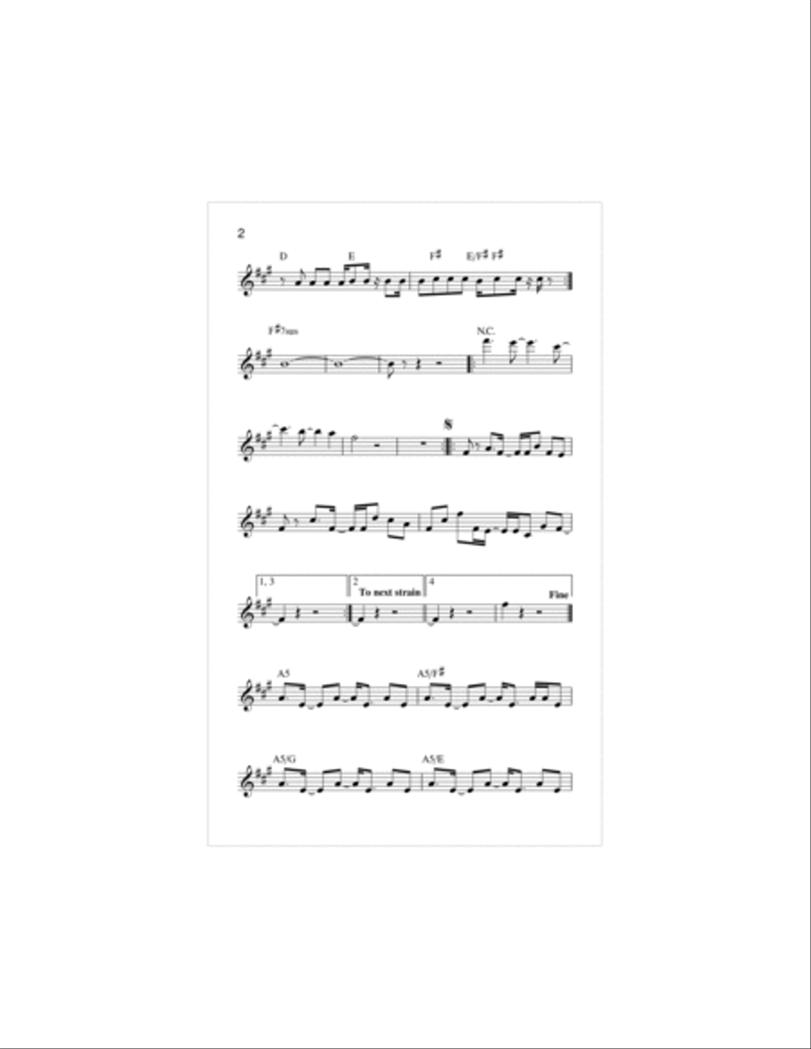Axel F Piano scores gallery preview page 2