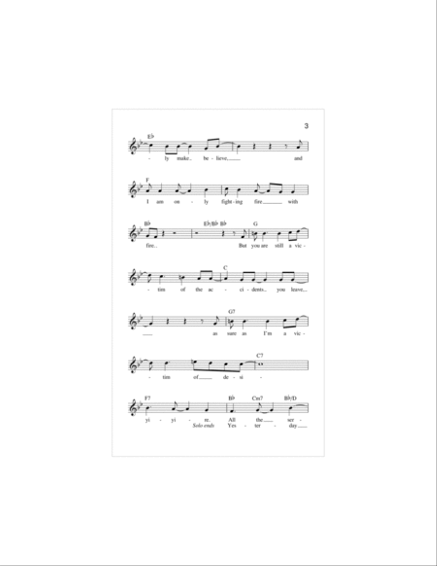 Don't Ask Me Why Piano scores gallery preview page 3