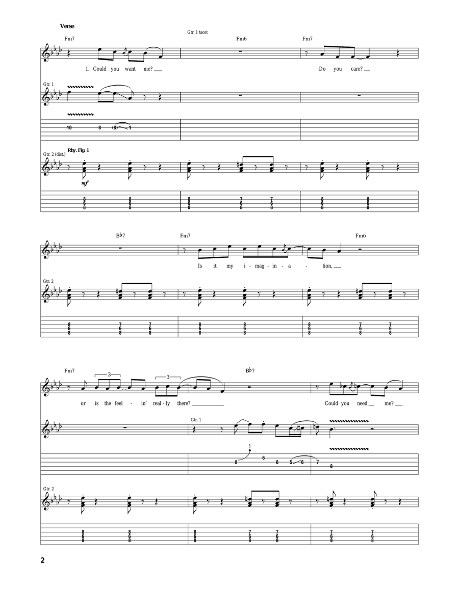 What I Wanna Hear What I Wanna Hear Acoustic Guitar scores gallery preview page 2