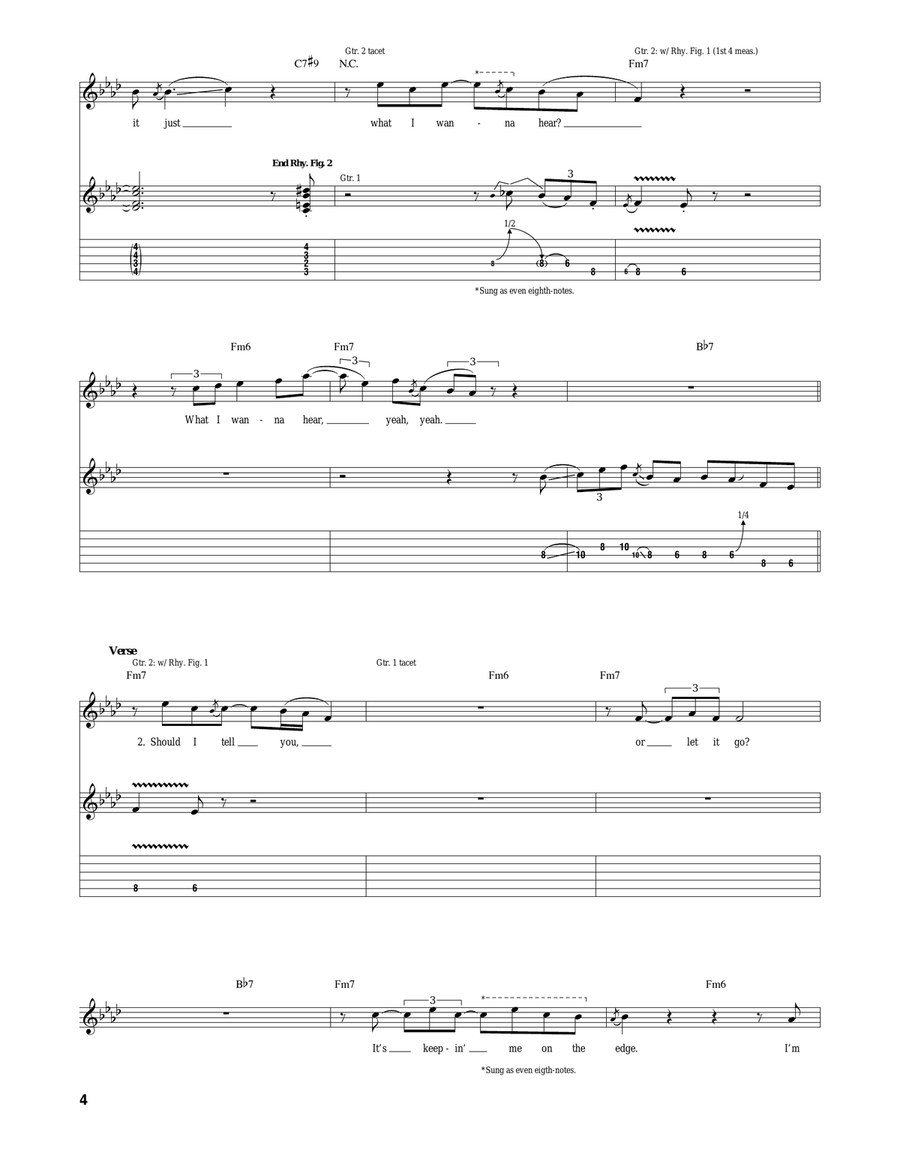 What I Wanna Hear What I Wanna Hear Acoustic Guitar scores gallery preview page 4