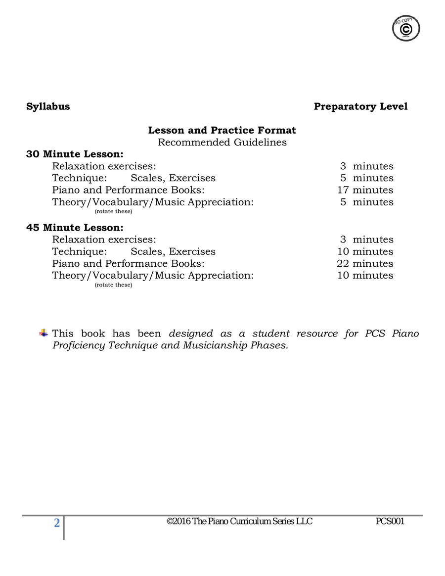 The Piano Lesson Companion Book-Preparatory Level Piano Method scores gallery preview page 3