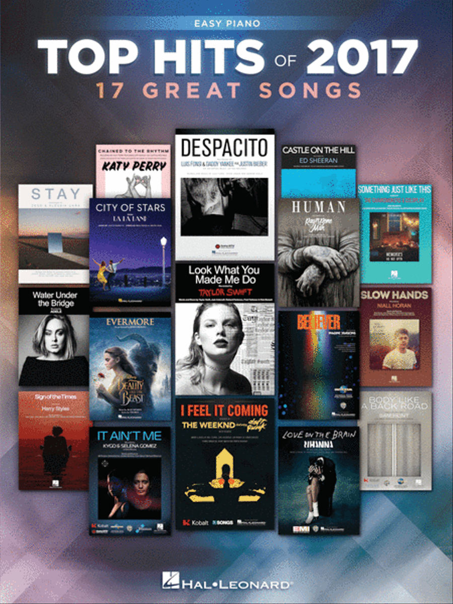 Top Hits of 2017 Piano, Vocal, Guitar scores gallery preview page 1